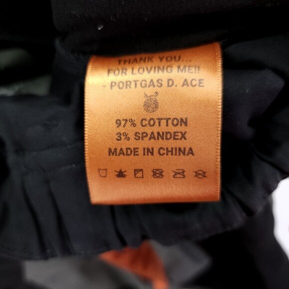 Golden Ant Convertible Cargo Size Large Anime One Piece Portgas D Ace Cosplay - Picture 7 of 16